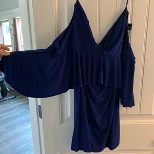 Never worn navy blue Ralph Lauren dress